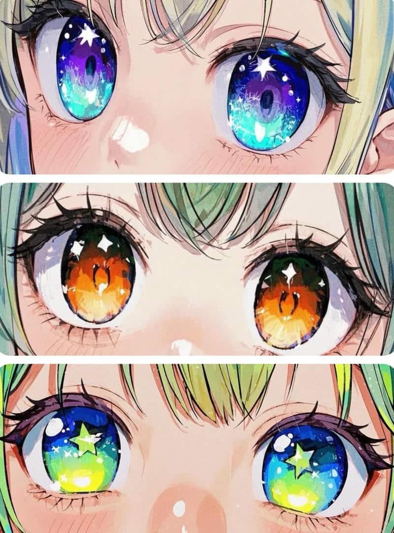 ảnh mắt anime cute