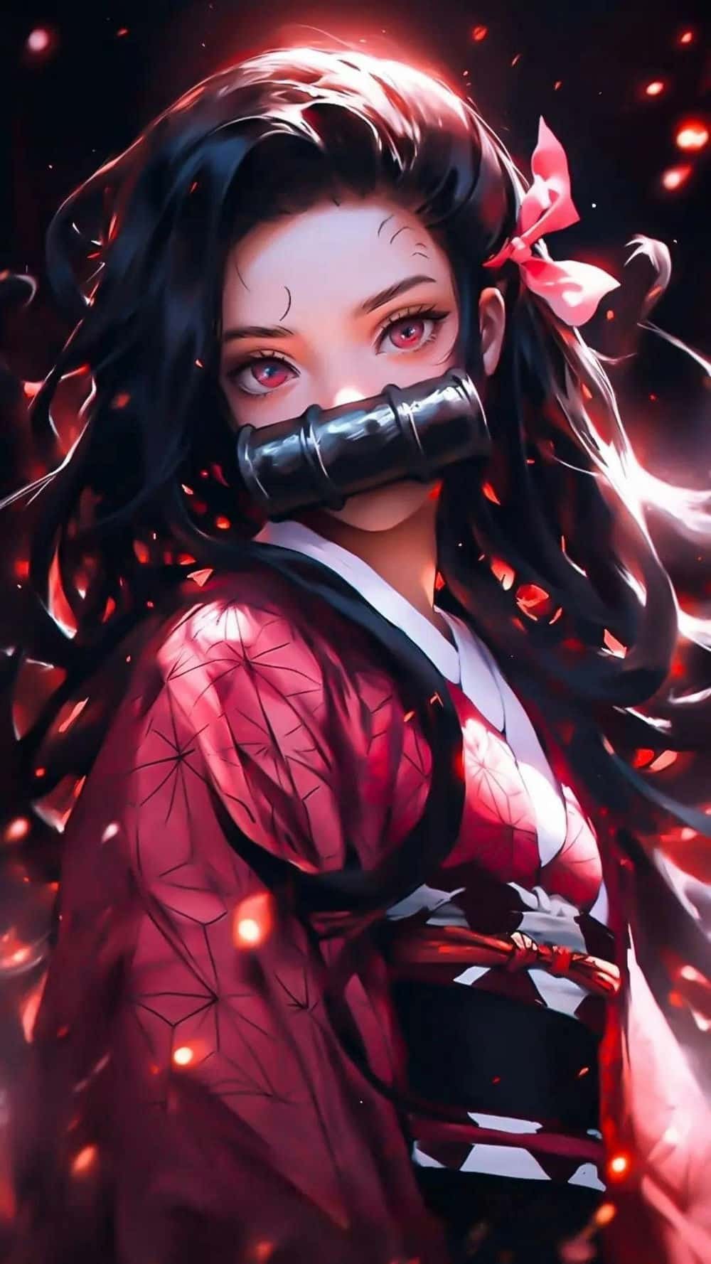 ảnh nezuko nhìn sang phải