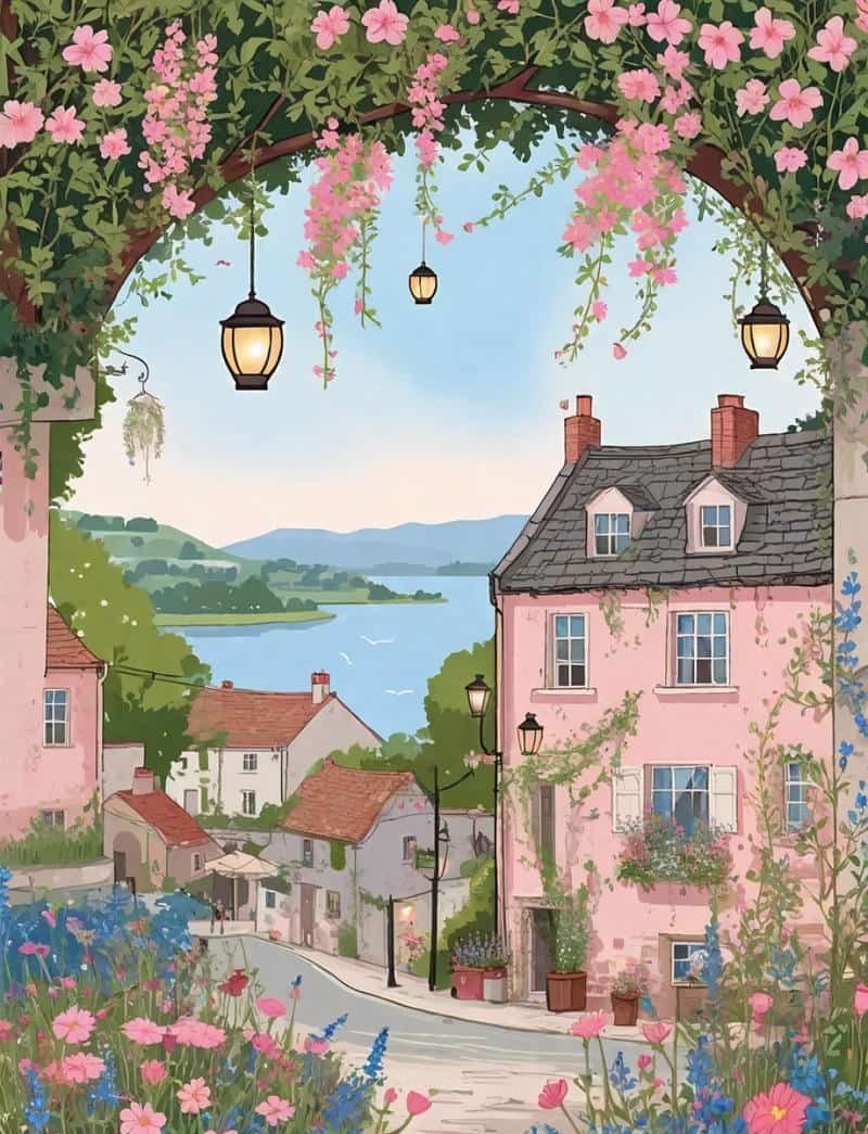 ảnh phong cảnh anime nên thơ