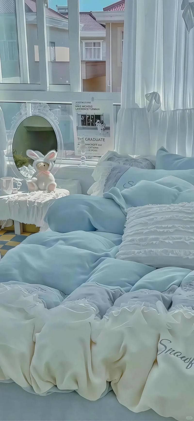 Album hình nền màu xanh độc quyền