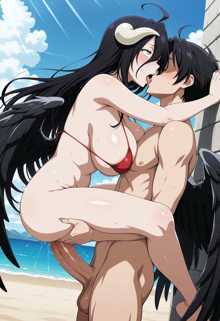 Ảnh hentai albedo lồn dâm vú to thèm địt