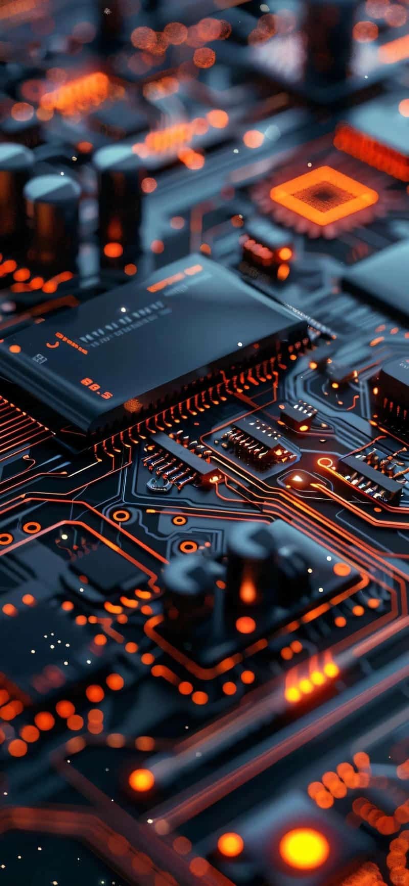 Ảnh hình nền mạch điện tử sắc nét