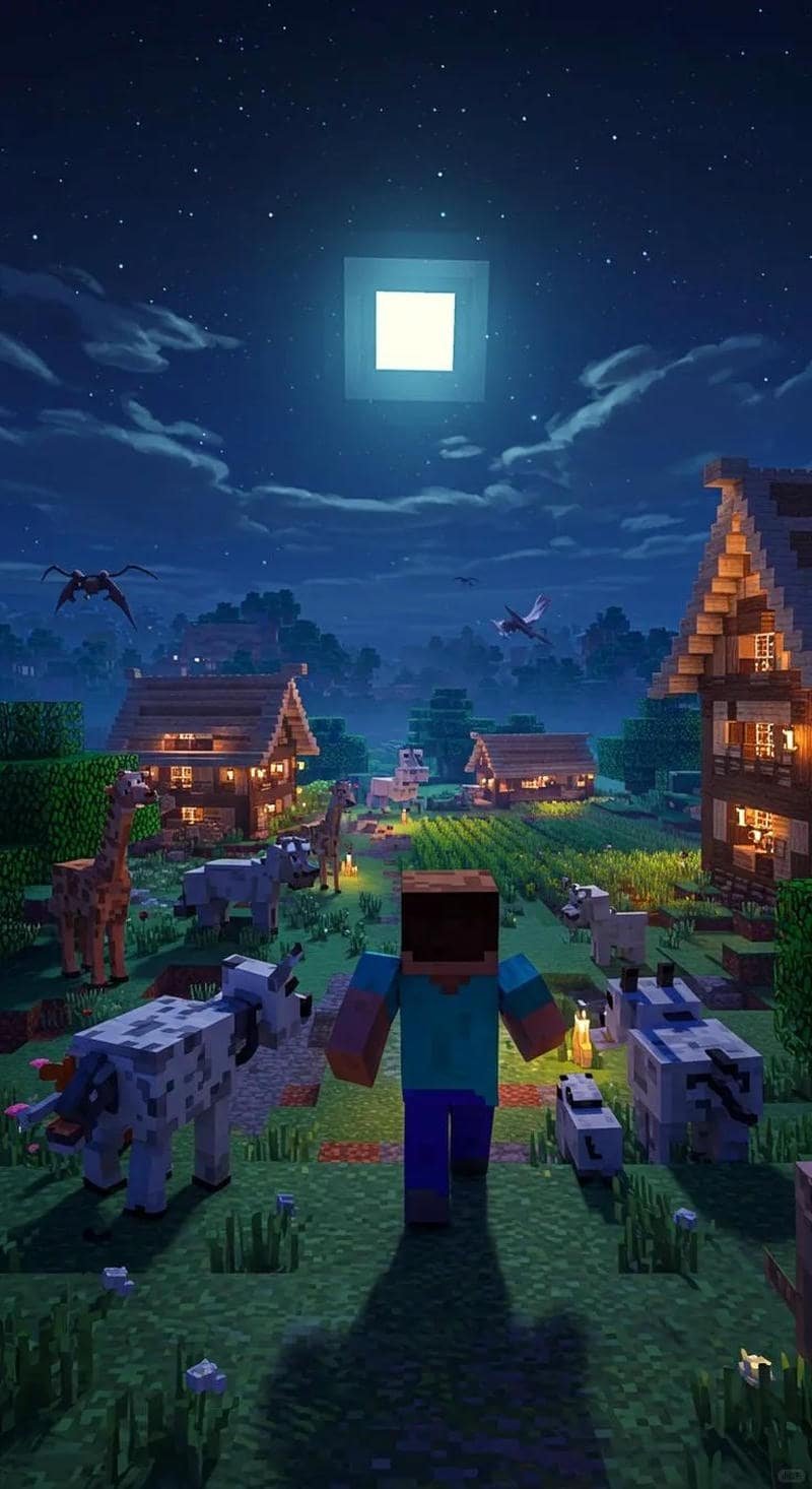 Bộ ảnh hình nền minecraft miễn phí