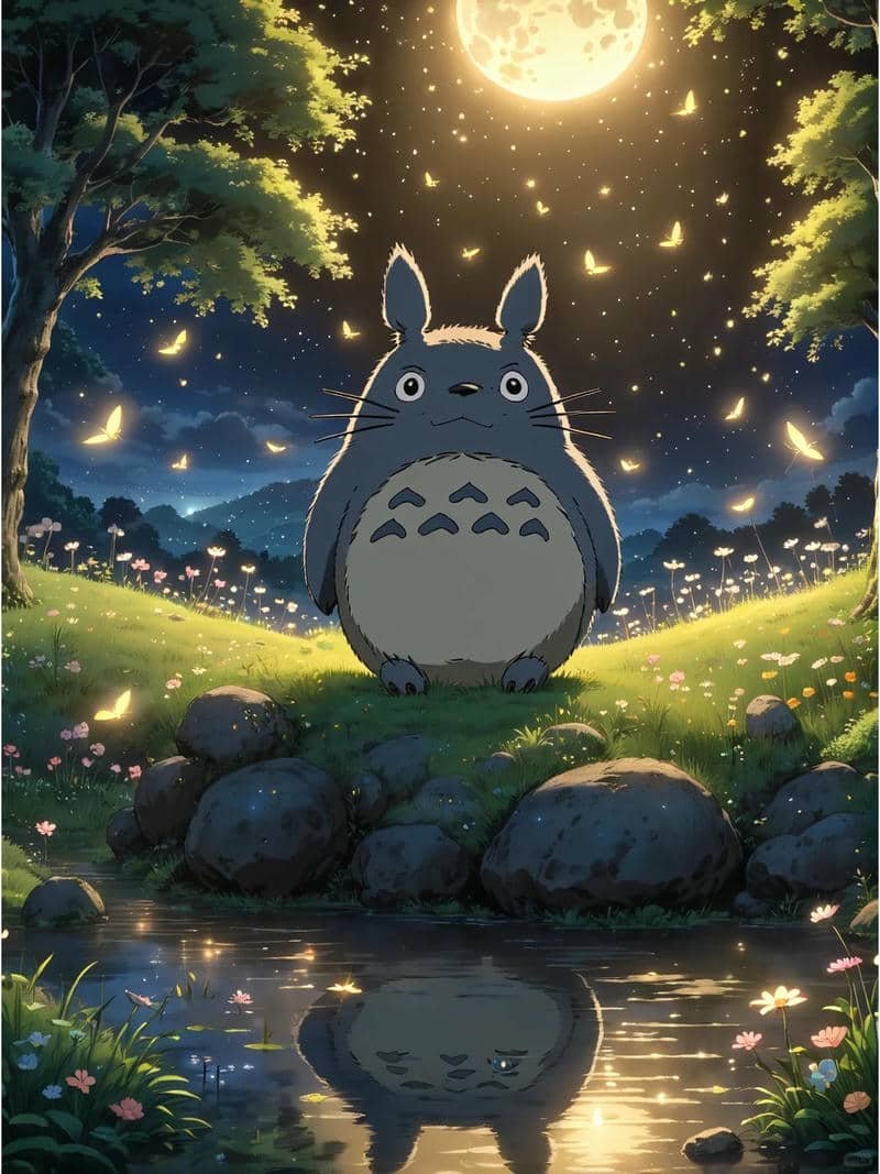 Bộ ảnh hình nền totoro miễn phí
