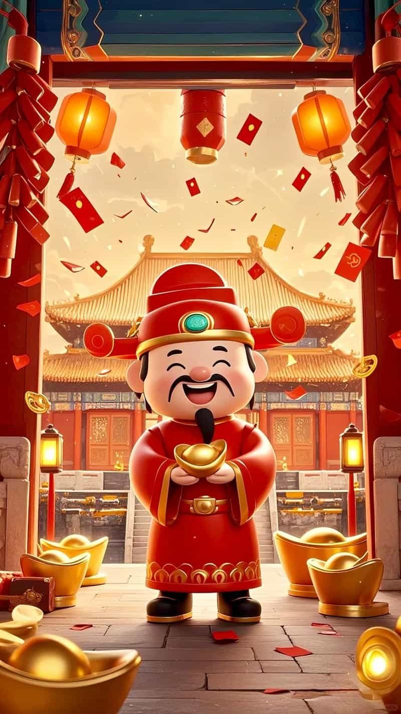 Bộ hình nền thần tài thu hút