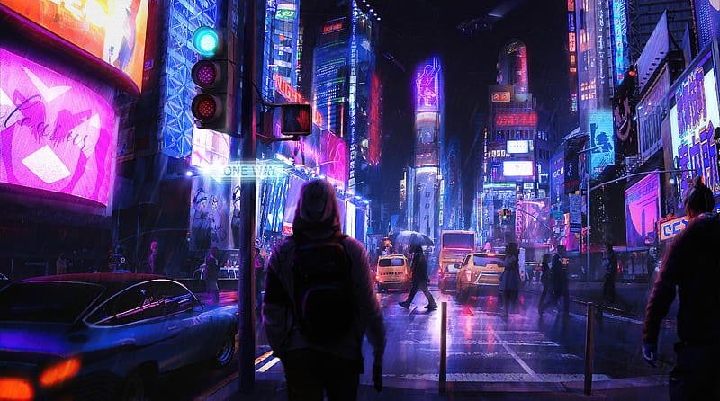 Bộ sưu tập hình nền thành phố neon đẹp nhất
