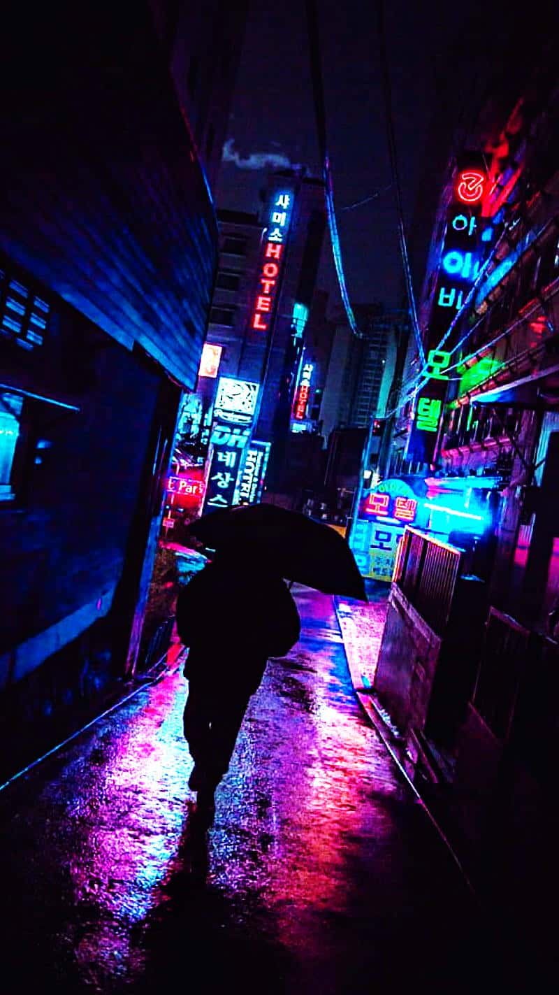 Bộ sưu tập hình nền thành phố neon miễn phí