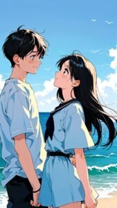 Hình nền Anime nam nữ học đường