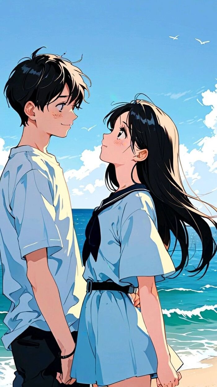 Hình nền Anime nam nữ học đường