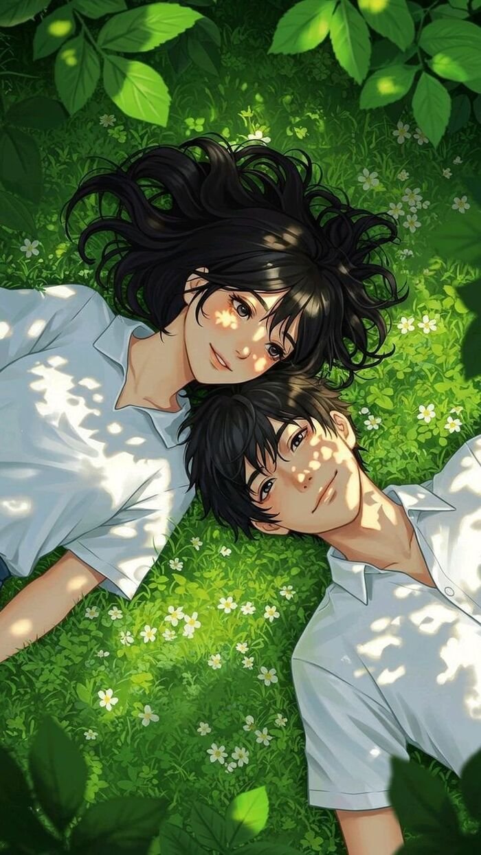 Hình nền Anime nam nữ mùa hè học sinh