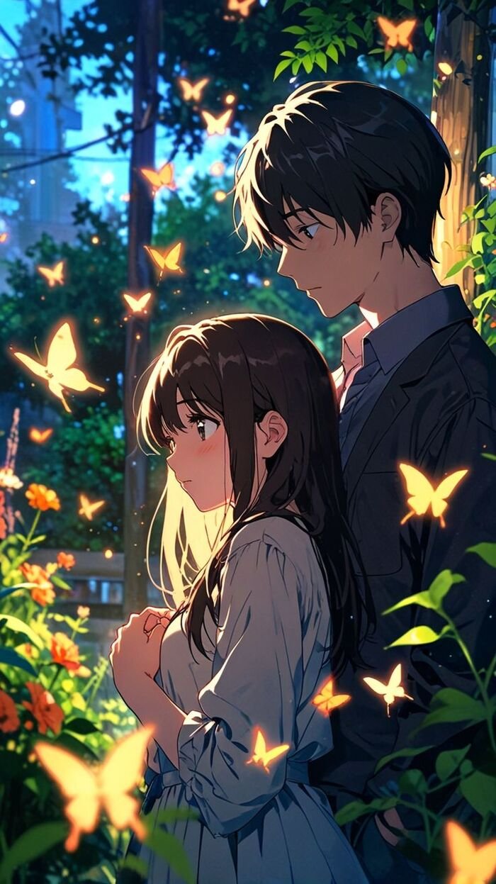 Hình nền Anime nam nữ ngọt ngào đáng yêu