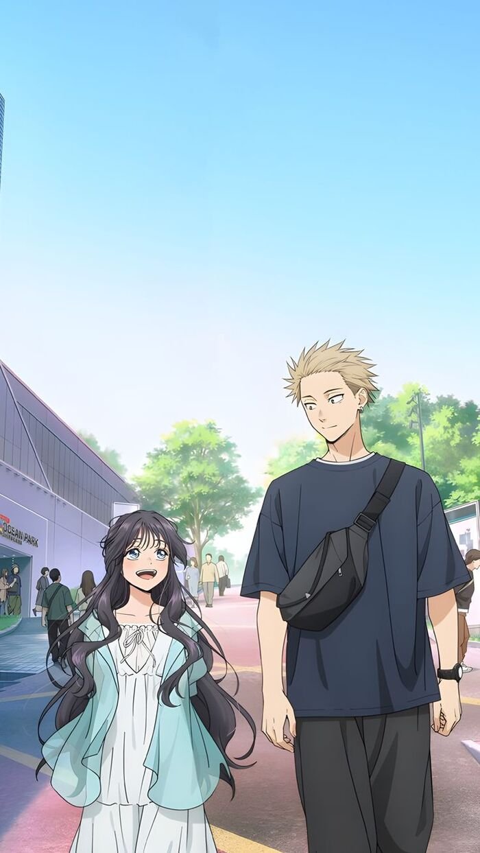 Hình nền Anime nam nữ thành phố