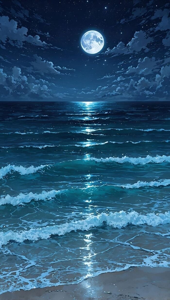 Hình nền Biển ban đêm