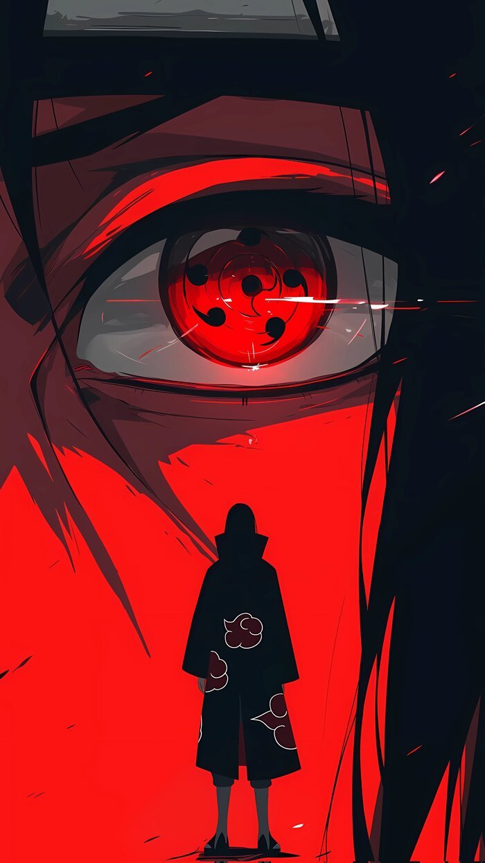 Hình nền Itachi ánh mắt đỏ