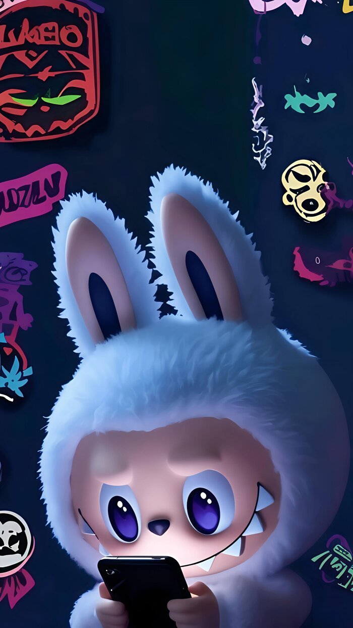 Hình nền Labubu chibi