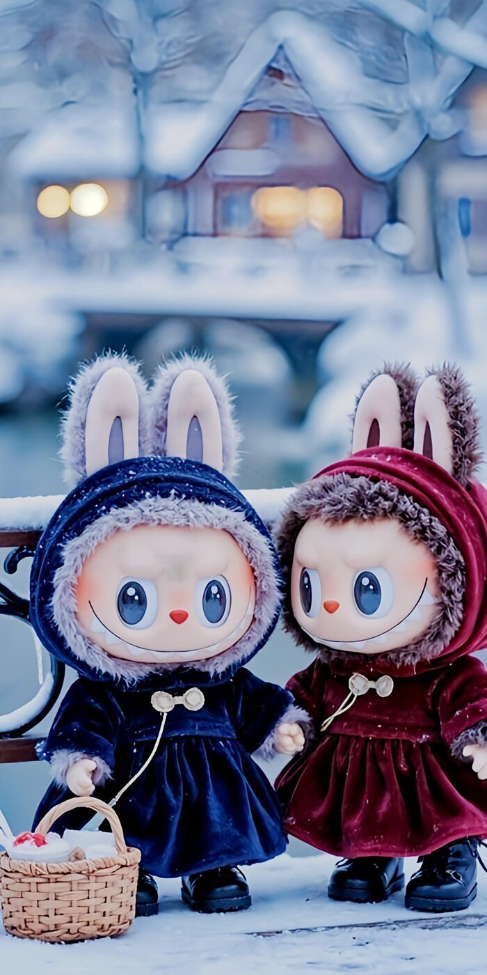 Hình nền Labubu phong cách kawaii