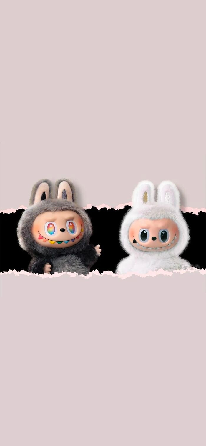 Hình nền Labubu phong cách tối giản