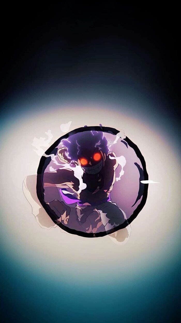 Hình nền Luffy nền xanh ảo diệu