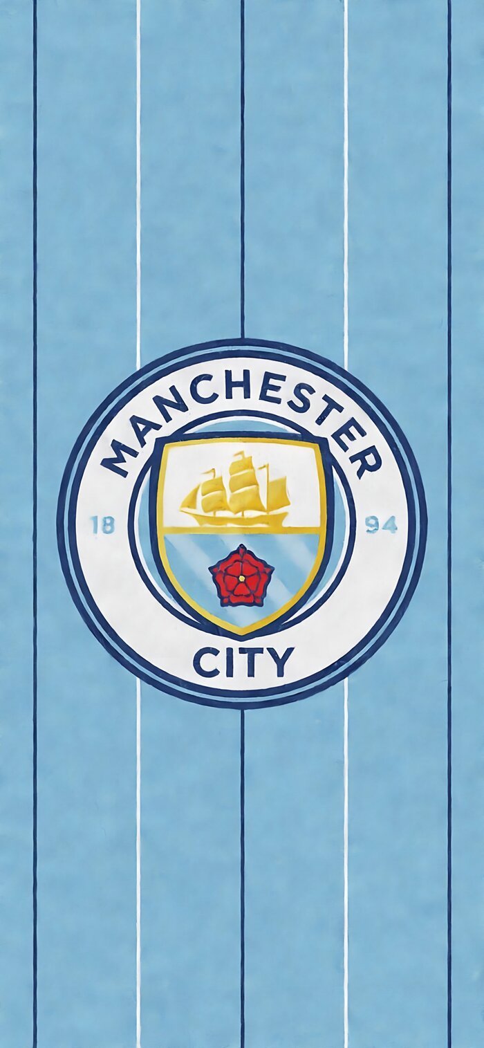 Hình nền Man City logo đơn giản