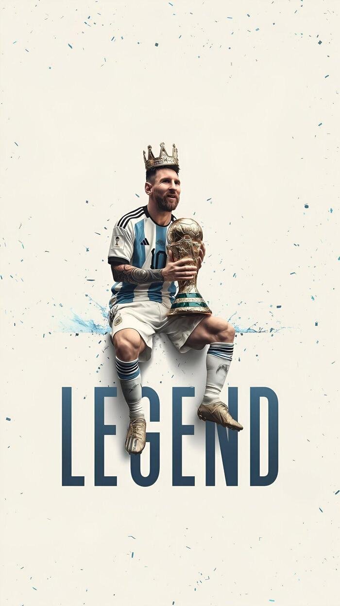 Hình nền Messi nền vàng