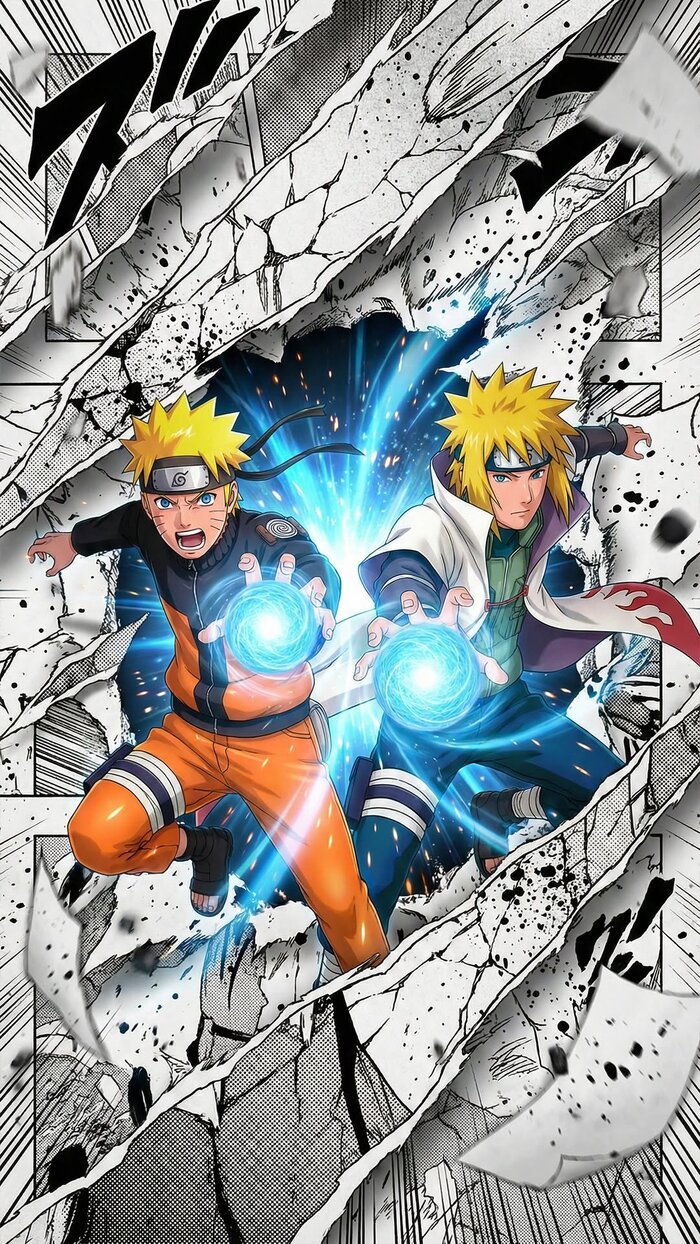 Hình nền Naruto phong cách tối giản