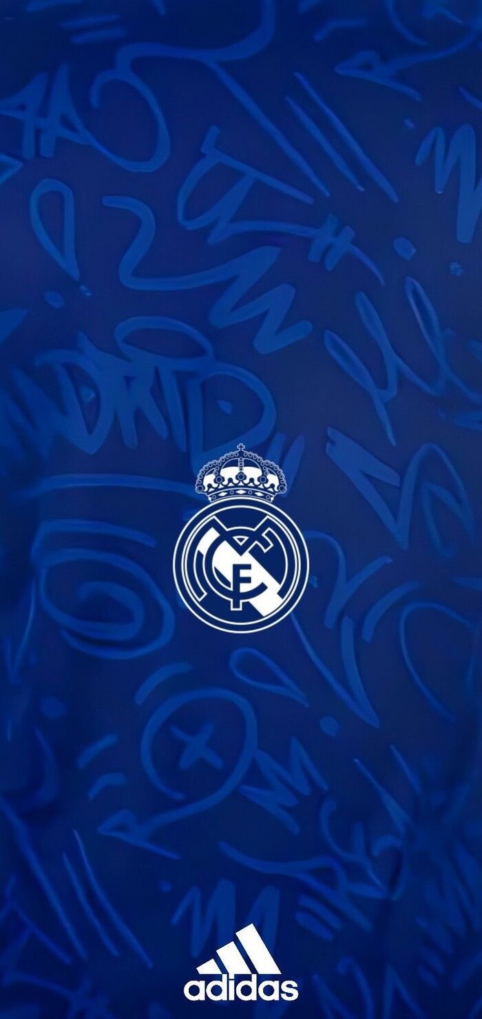 Hình nền Real Madrid đẹp cho điện thoại nền xanh