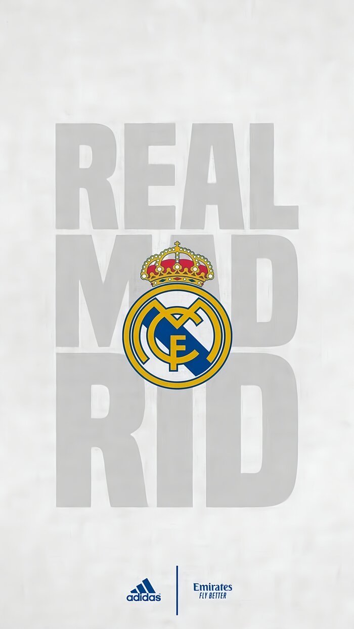 Hình nền Real Madrid nền trắng