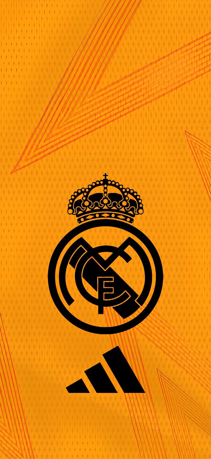 Hình nền Real Madrid sắc nét nền cam