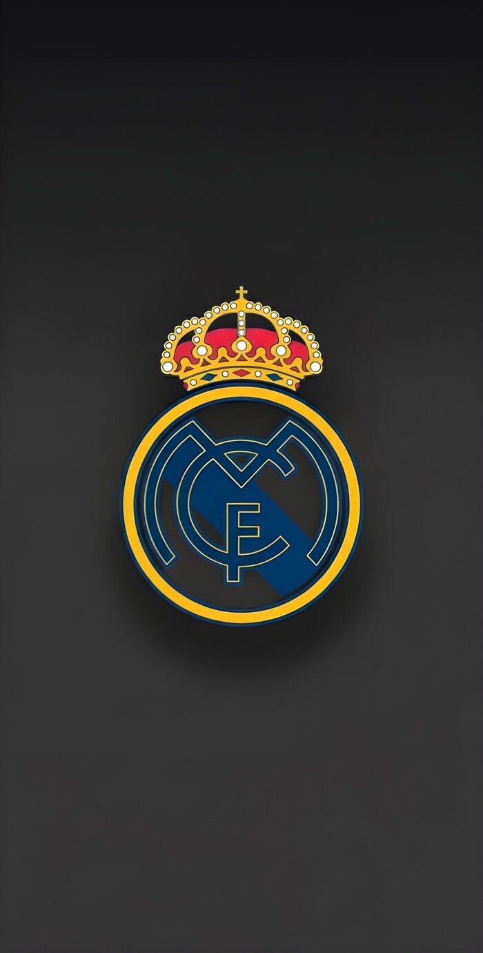 Hình nền Real Madrid sắc nét nền xám