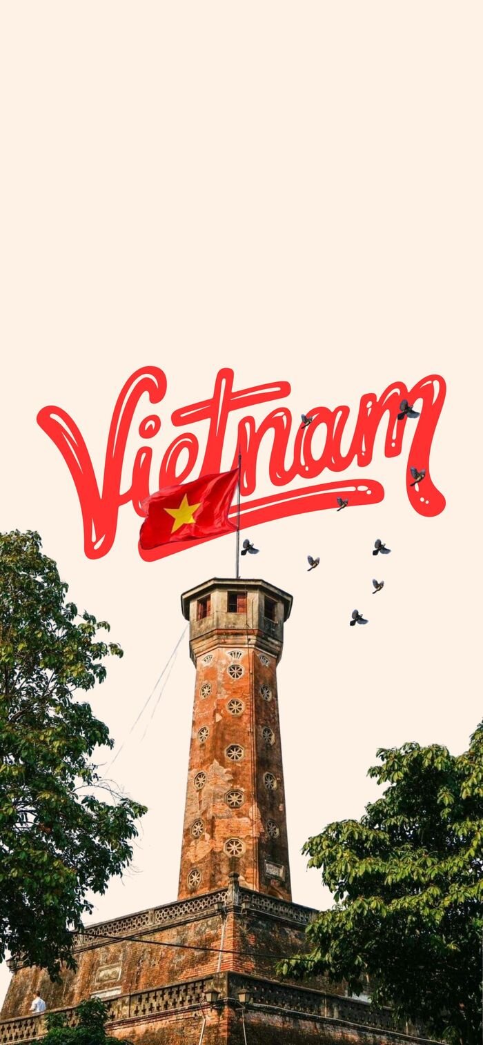 Hình nền Việt Nam phong cảnh cột cờ