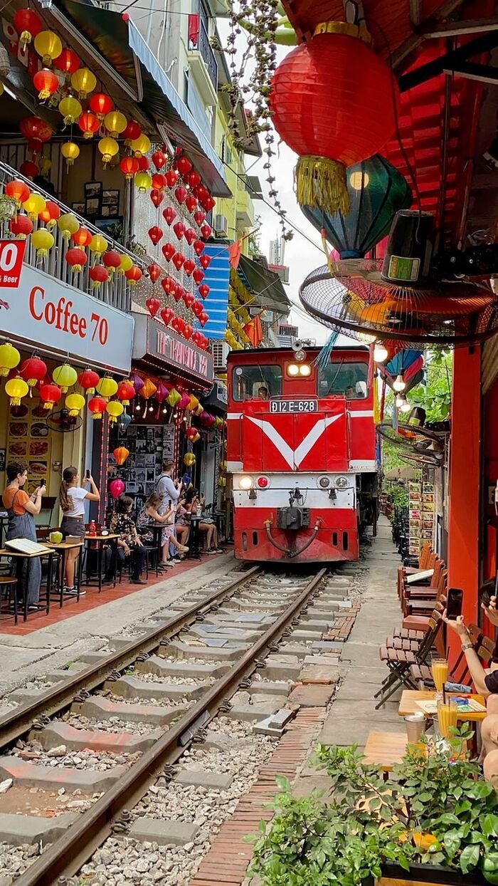 Hình nền Việt Nam phong cảnh đường tàu