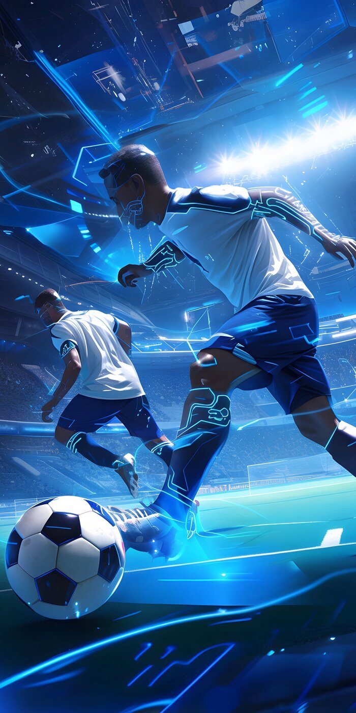 Hình nền bóng đá cầu thủ sút bóng ngầu