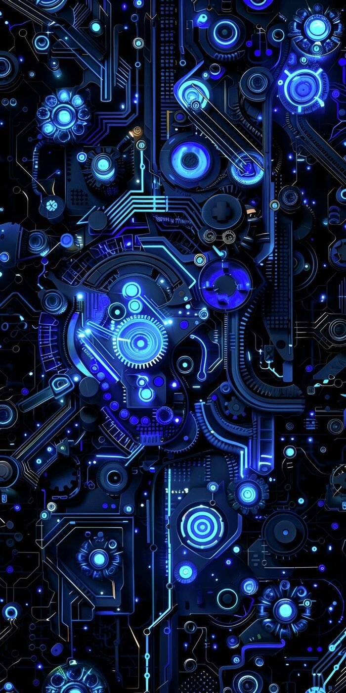 Hình nền công nghệ màu xanh dương