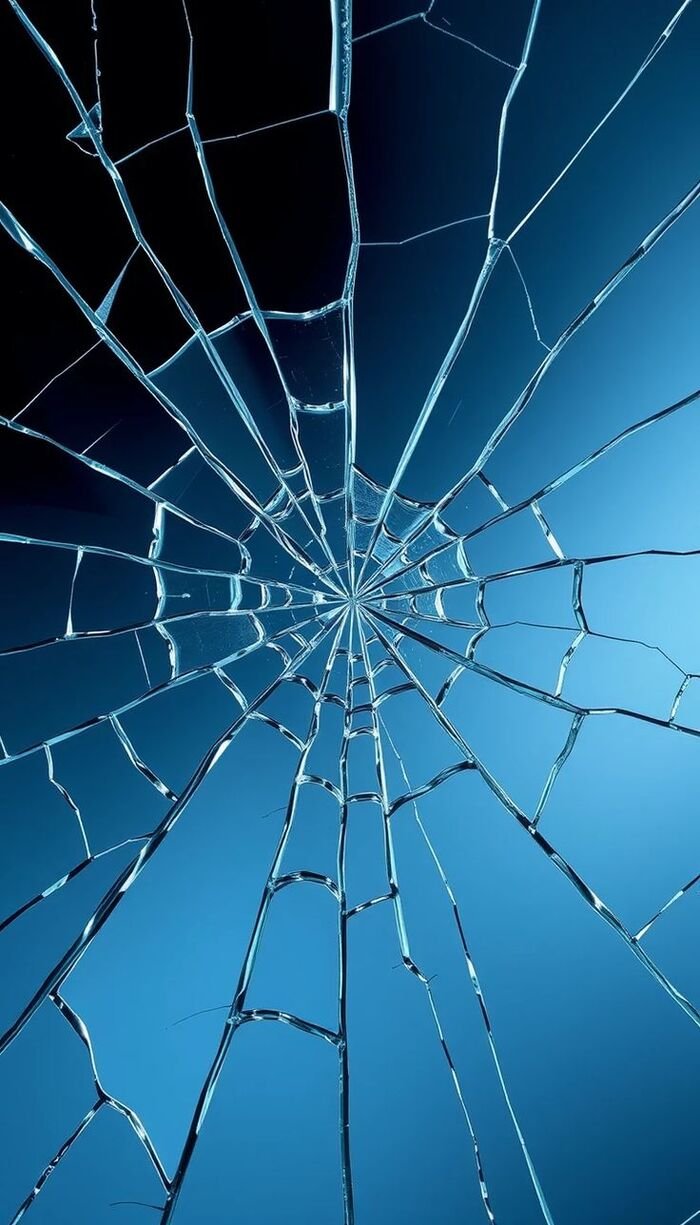 Hình nền màn hình vỡ phong cách tối giản