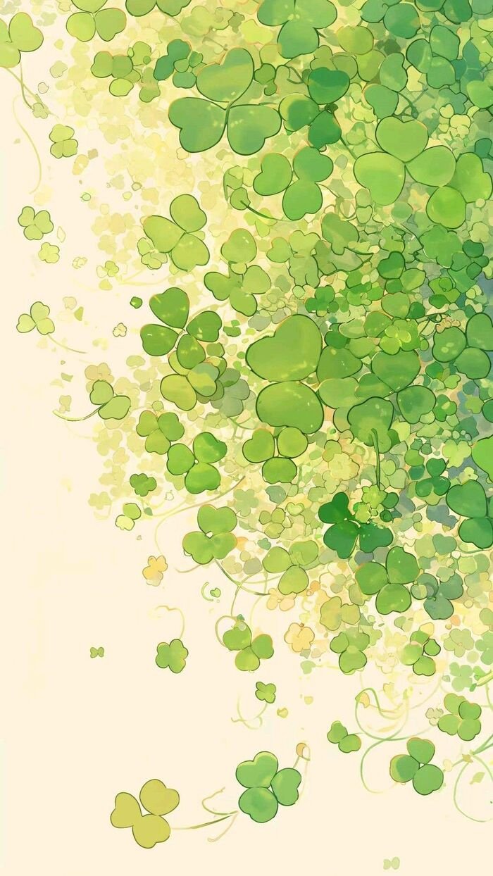 Hình nền may mắn cỏ bốn lá