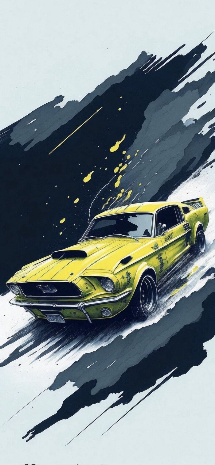 Hình nền siêu xe màu vàng