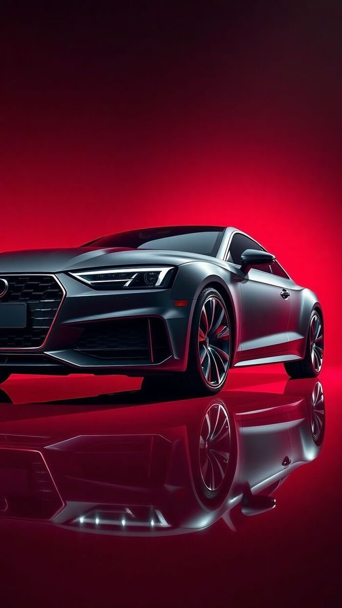 Hình nền siêu xe tốc độ cao nền đỏ