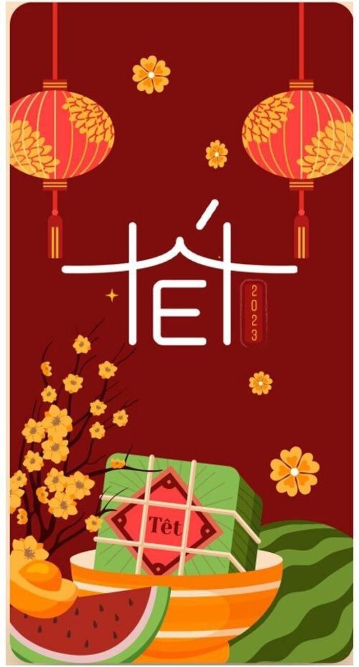 Hình nền tết mùa xuân chữ tết
