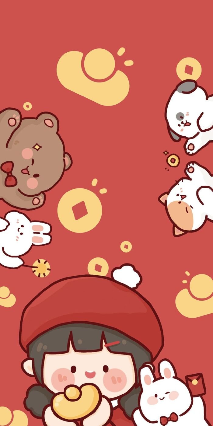 Hình nền tết nền đỏ