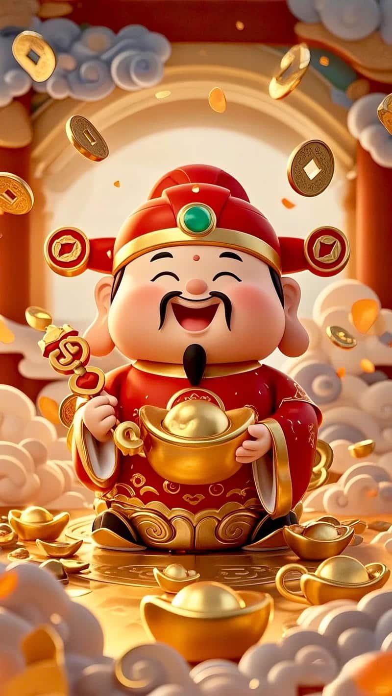 Loạt hình nền thần tài cuốn hút