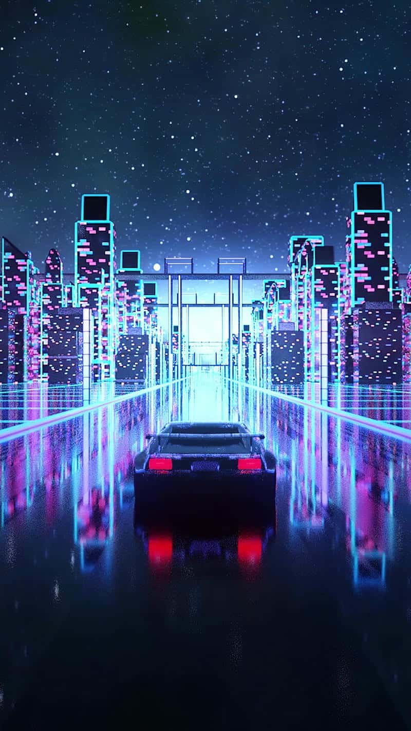 Ngắm bộ hình nền thành phố neon chất lượng cao