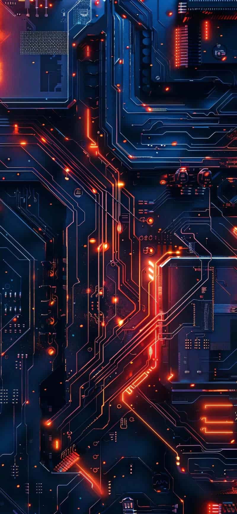 Ngắm hình nền mạch điện tử thu hút