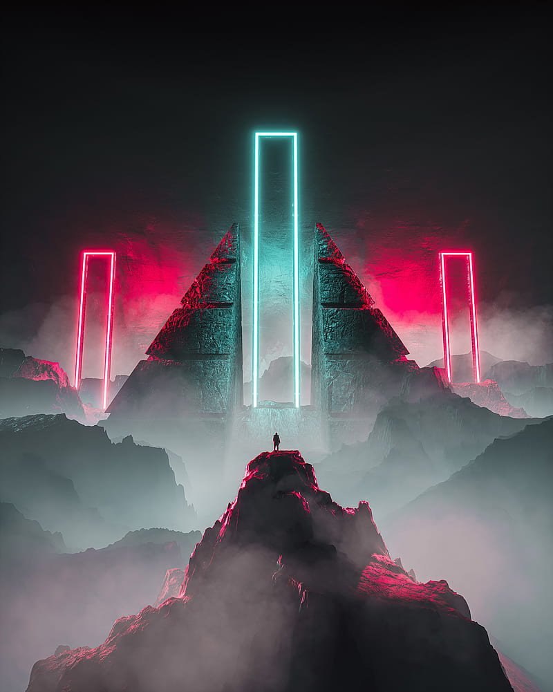 Ngắm hình nền neon thu hút