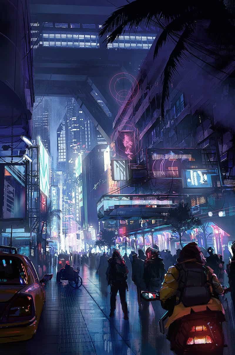 Tải bộ hình nền thành phố neon mới nhất