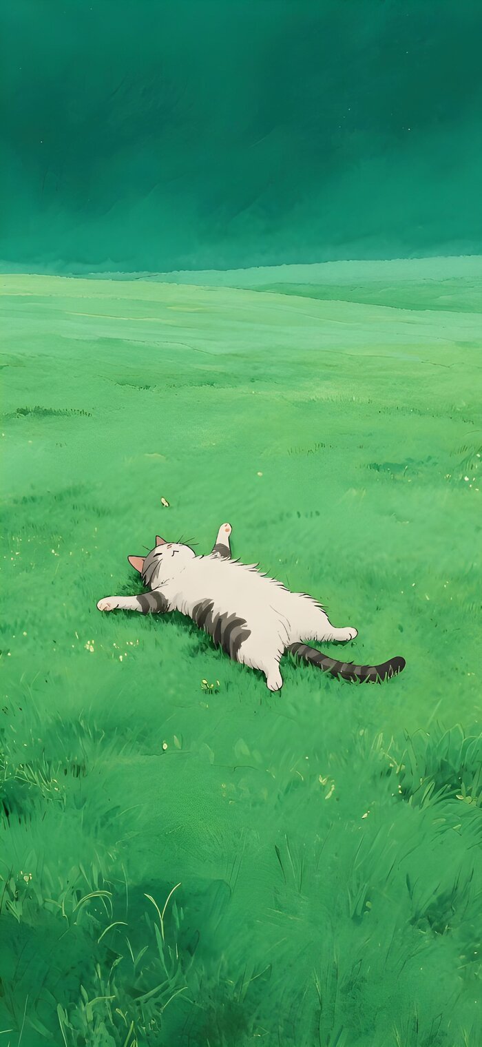 hình nền 4k cực chill mèo