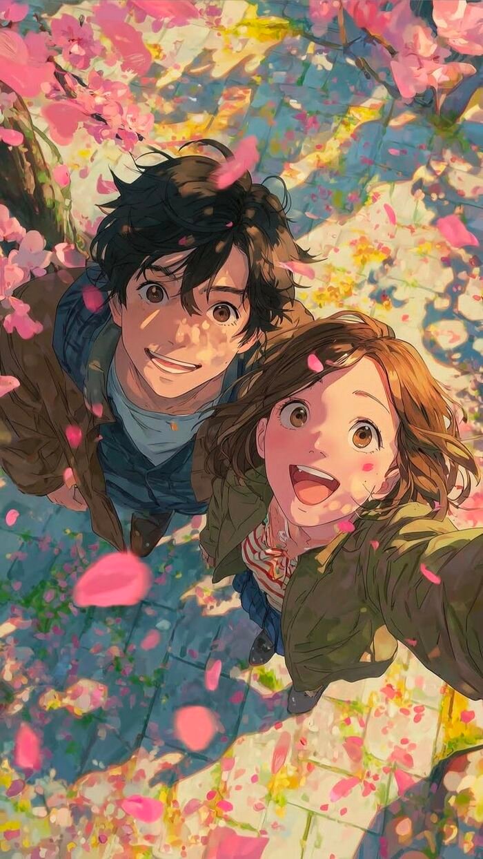 hình nền anime nam nữ đáng yêu