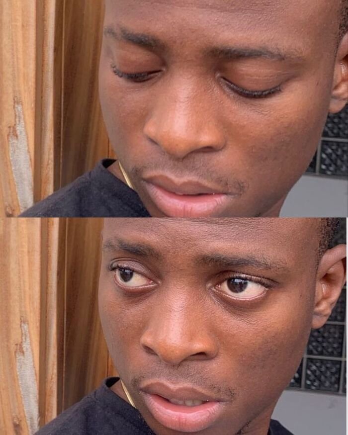 meme anh da đen ngơ ngác