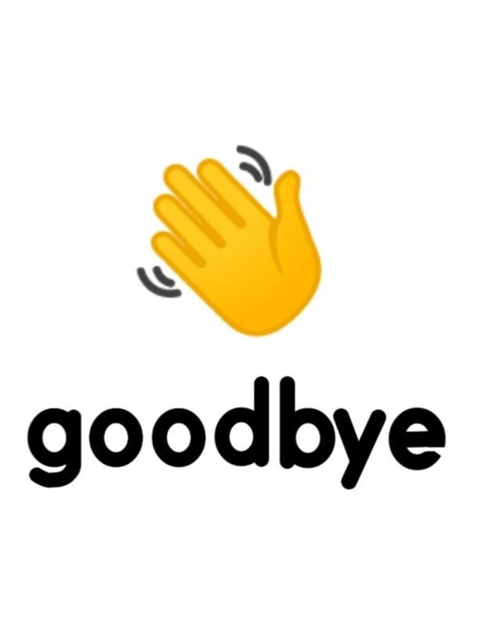 meme bye text goodbye