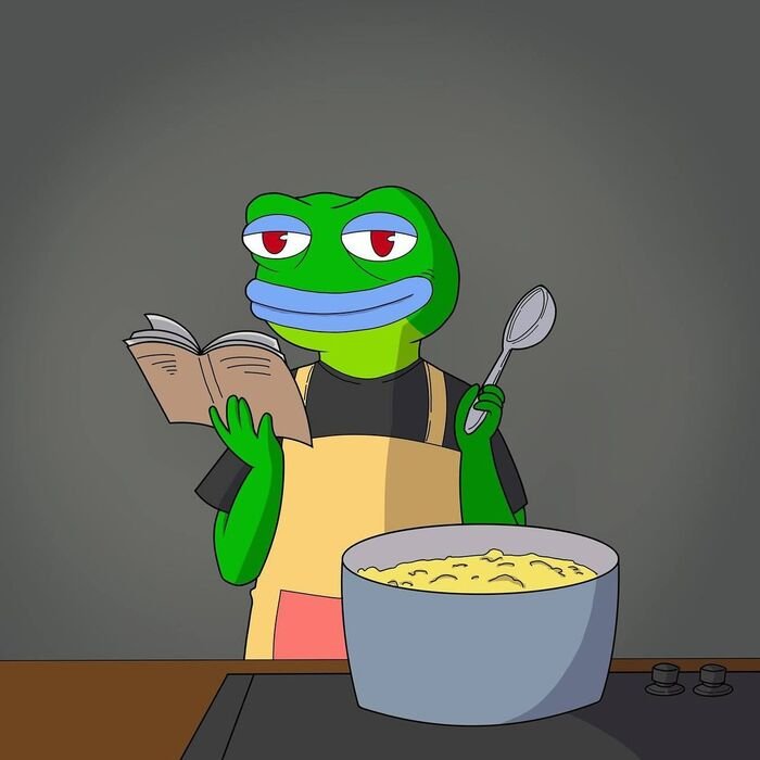 meme ếch chef