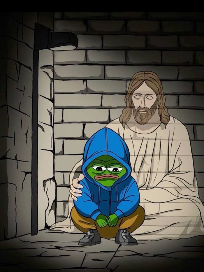 meme ếch ngồi buồn